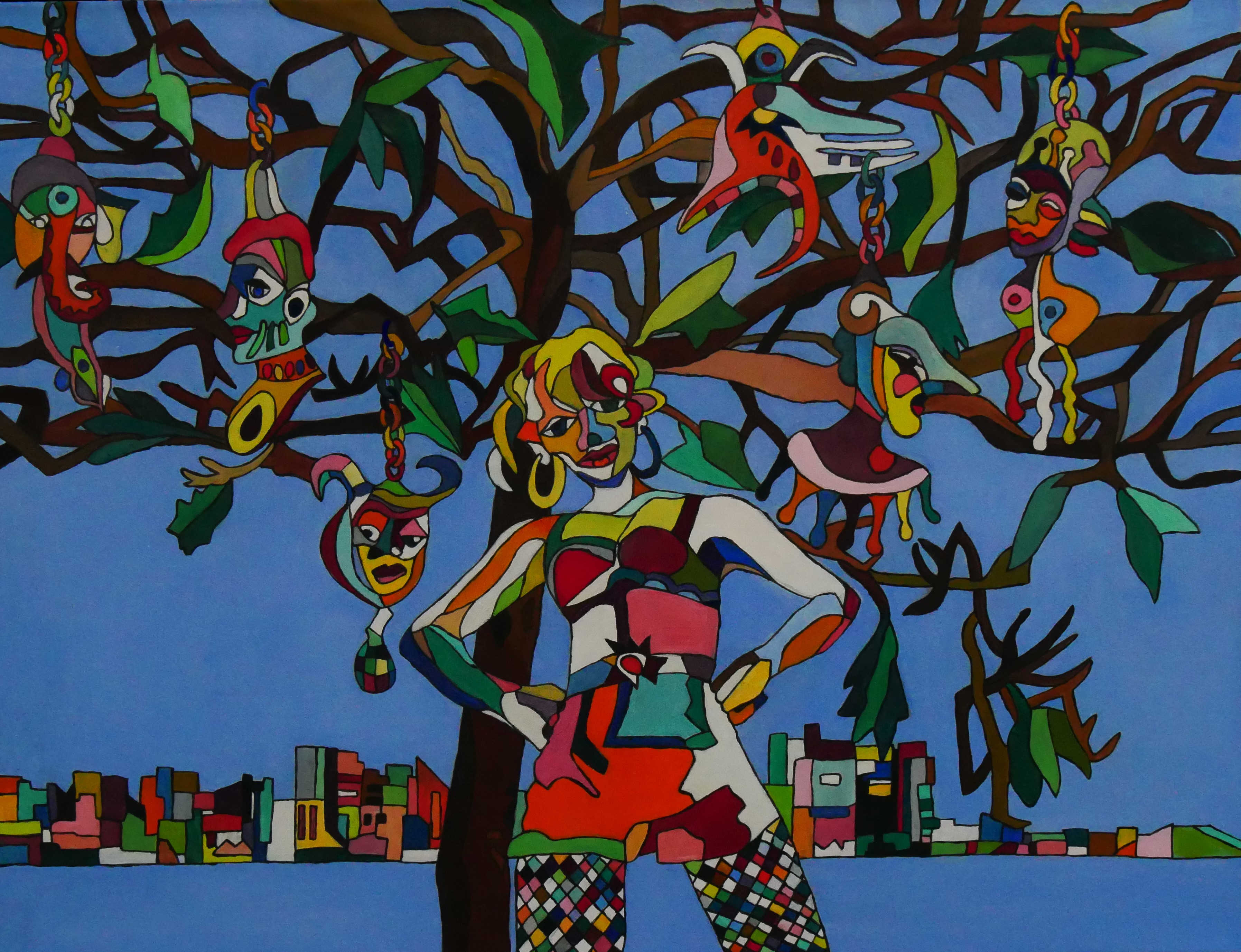 Tree Spirits.2020.Acryl.100 x 130 cm